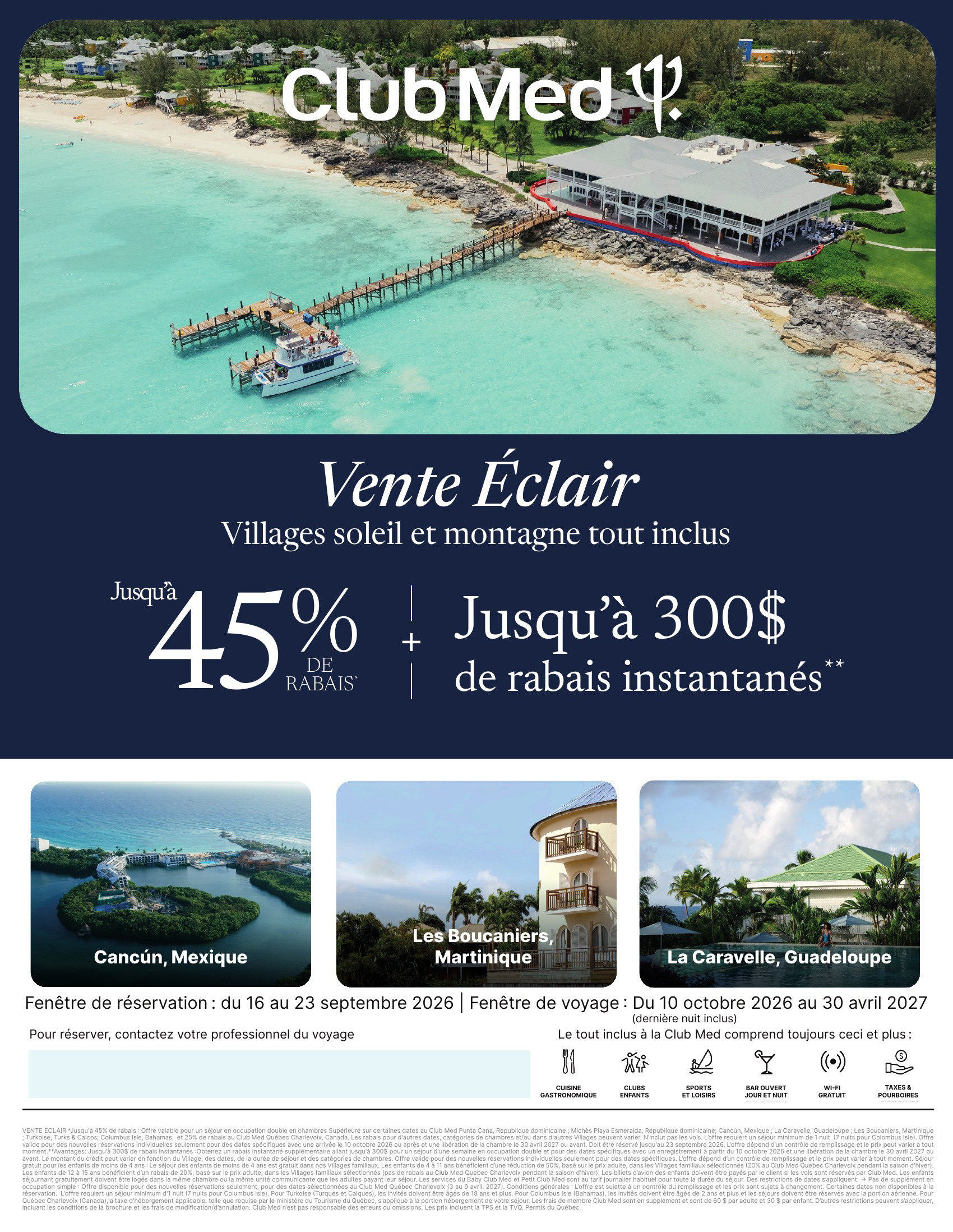 Vente Éclair Club Med : jusqu
