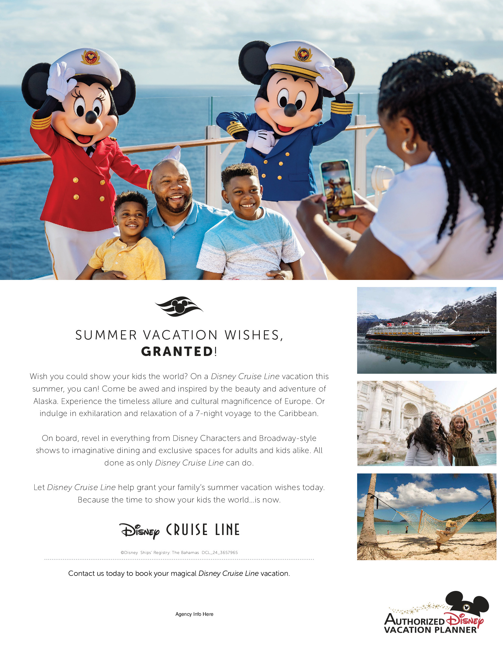 Disney Cruise Line - Vos vœux de vacances d'été sont accordés! DISNEY PROMOTION Flyer SECTION-6- Flyer EN